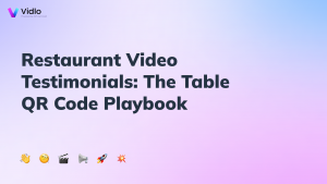 restaurant video feedback